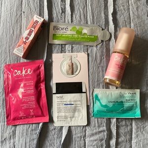 Samples bundle benefit brow setter, glossier, biore and more